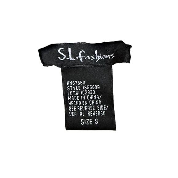 S.L. Fashions Taffeta Dress A Line Midi Sheer Lace Scoop Neck Purple S - Picture 7 of 8